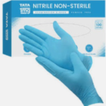 blue nitrile examination gloves