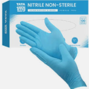 Home blue nitrile examination gloves